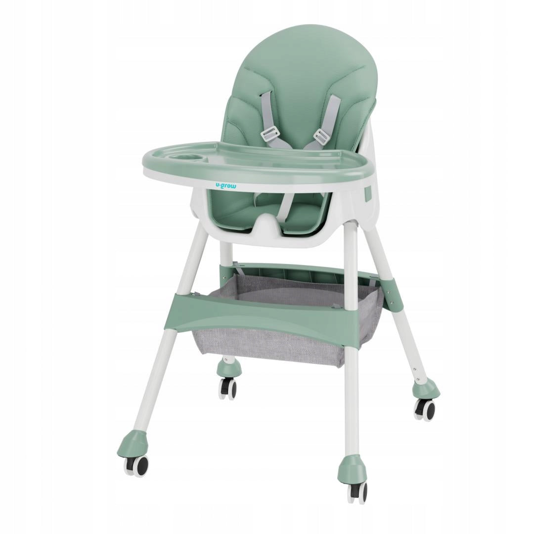Dining Chair U-Grow UG-502-GRN, 2in1, foldable, removable, green