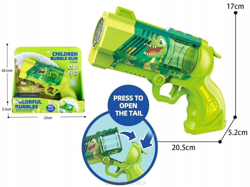 Dino Soap Bubble Gun
