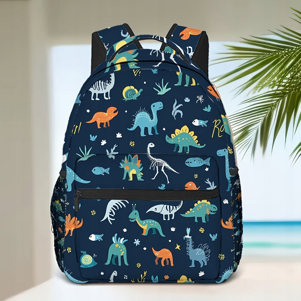 Dinosaur Skeleton Backpack - Compact, Trendy, Everyday School Bag