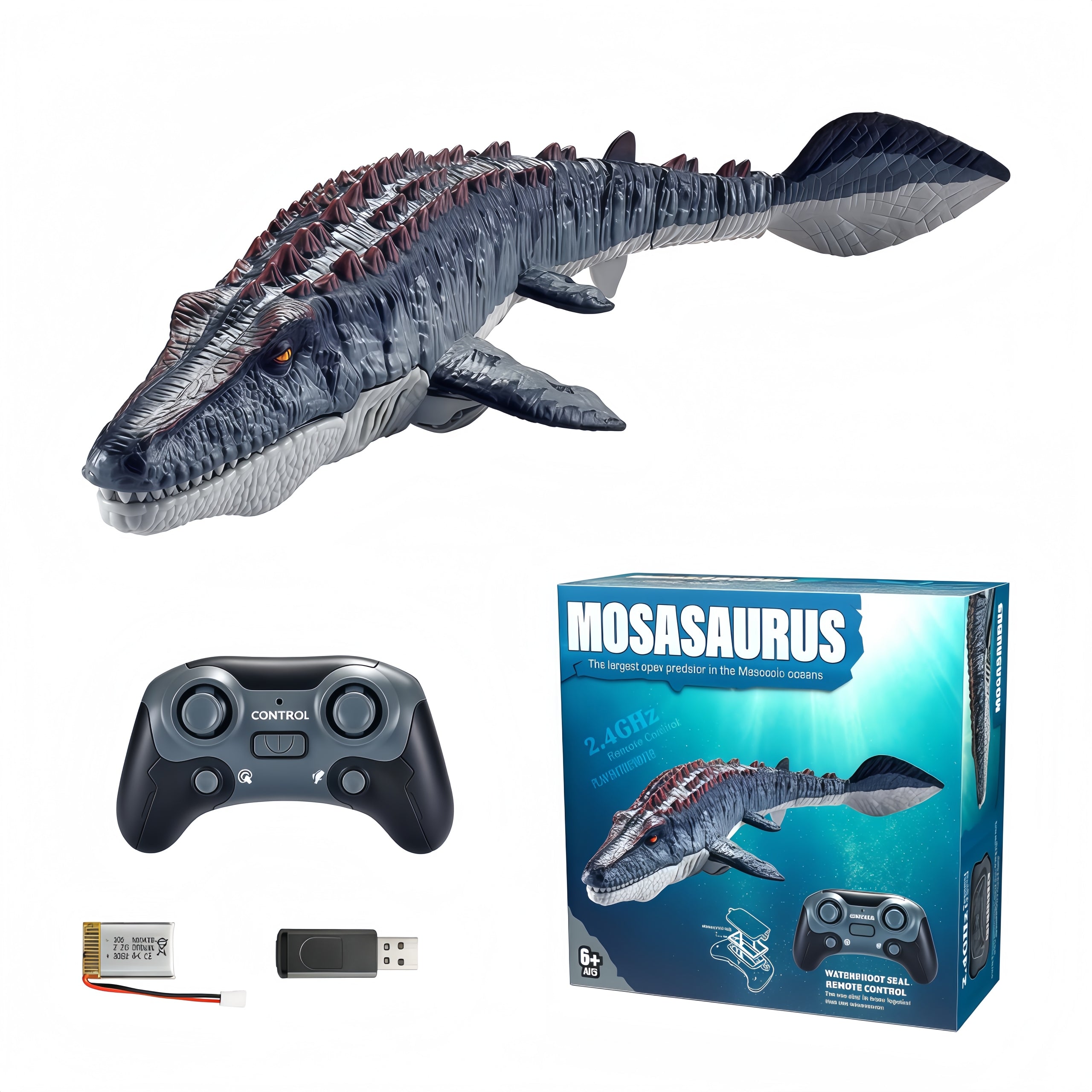 Dinosaur toys remote controlled mosaic for children gift