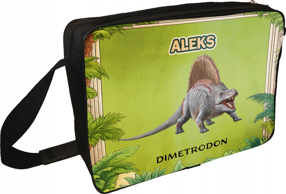 Dinosaurs Dimetrodon Shoulder Bag Personalized with Name