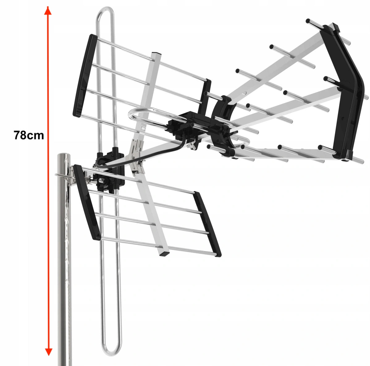 Directional TV Antenna DVBT2 COMBO 4K MUX8 LTE VHF UHF range 80km Manufacturer code 5903175950314
