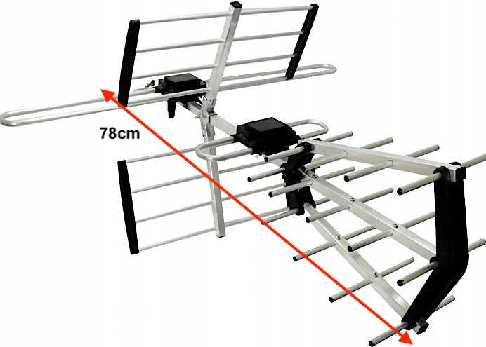 Directional TV Antenna DVBT2 COMBO 4K MUX8 LTE VHF UHF range 80km Packaging status original