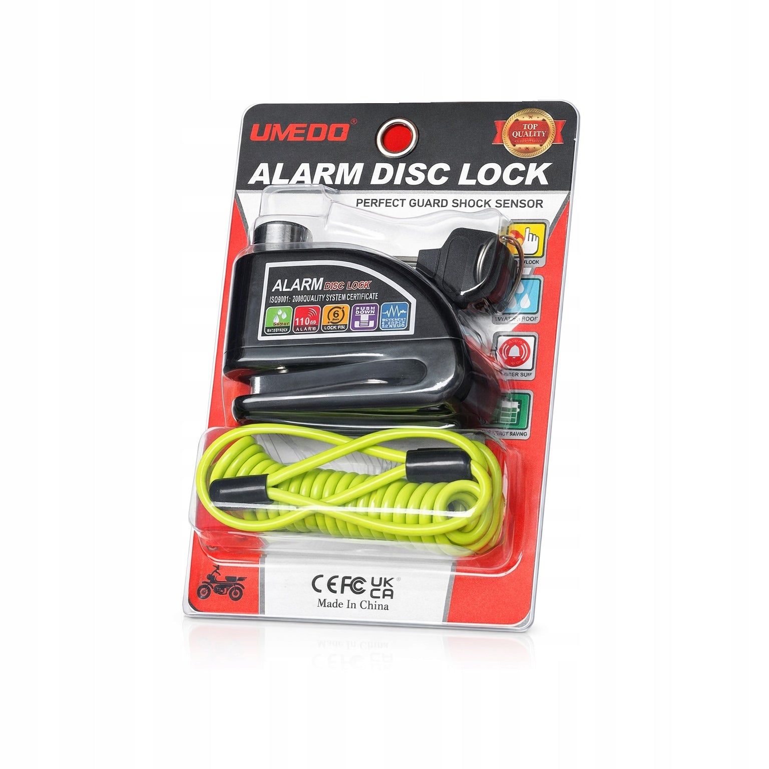 Disc lock Bike / Scooter / Scooter UMEDO alarm 110dB | Disc Lock Packaging status original