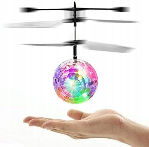 Disco LED Ball Flying Glowing Hand Controlled Drone Robot Motion Sensor Brand no brand