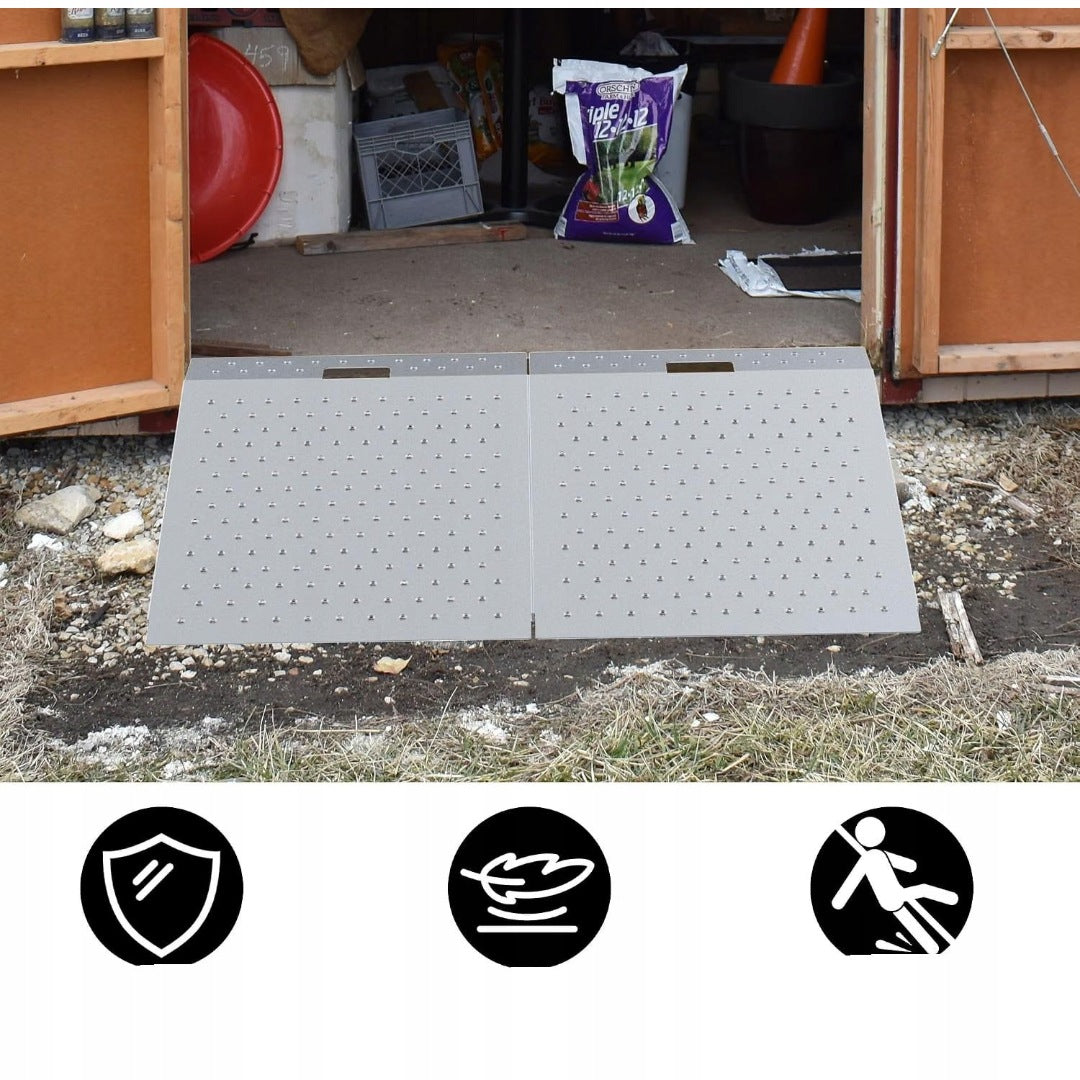 Discount ramp 74 cm x 61 cm 680kg non-slip aluminium V2049 Manufacturer code Purfino