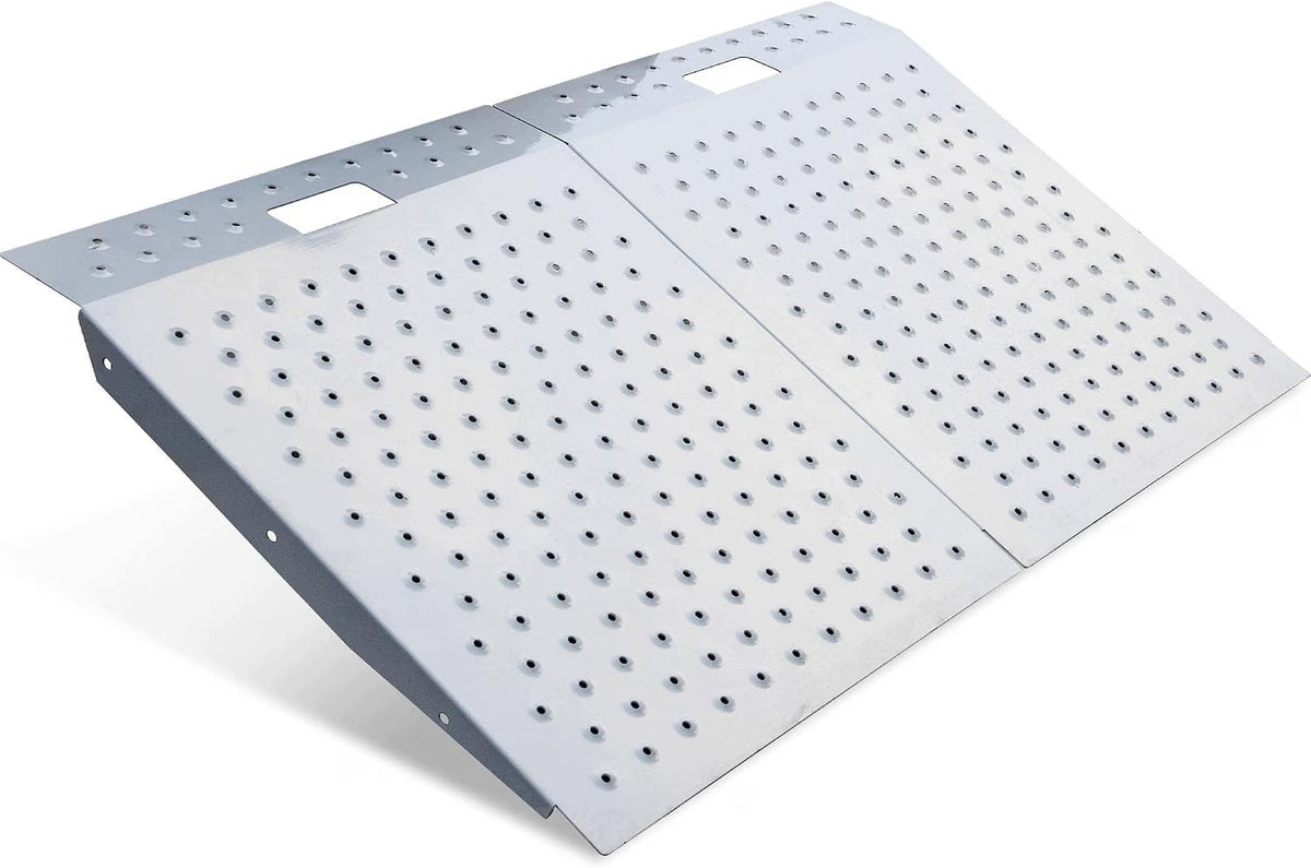 Discount ramp 74 cm x 61 cm 680kg non-slip aluminium V2049