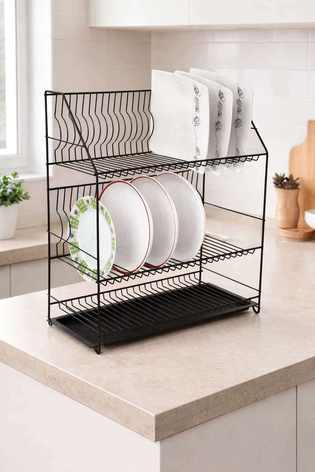 Dish Dryer 3 Level Drainer Black Drainer 50cm Manufacturer code 5907631702554