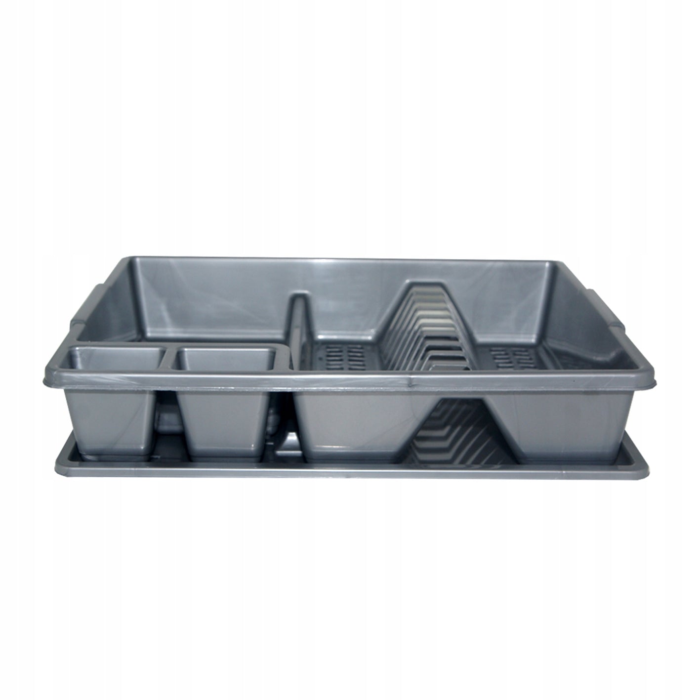 Dish Dryer Cutlery Standing Plates SILVER 35 x 43 cm