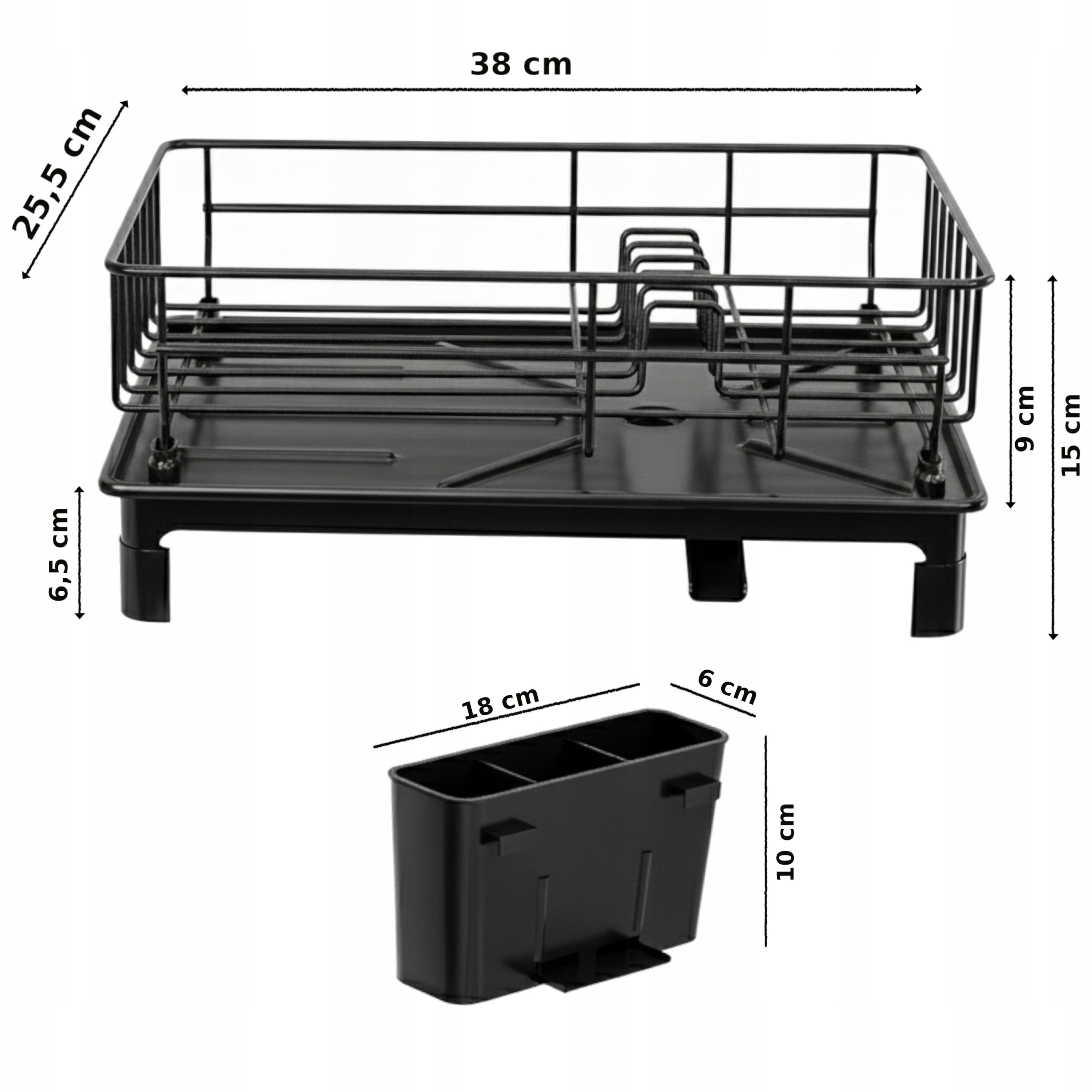 Dish Dryer Metal Drain Tray Compact Manufacturer code SUSZARKA DO NACZYŃ OCIEKACZ CZARNA P308