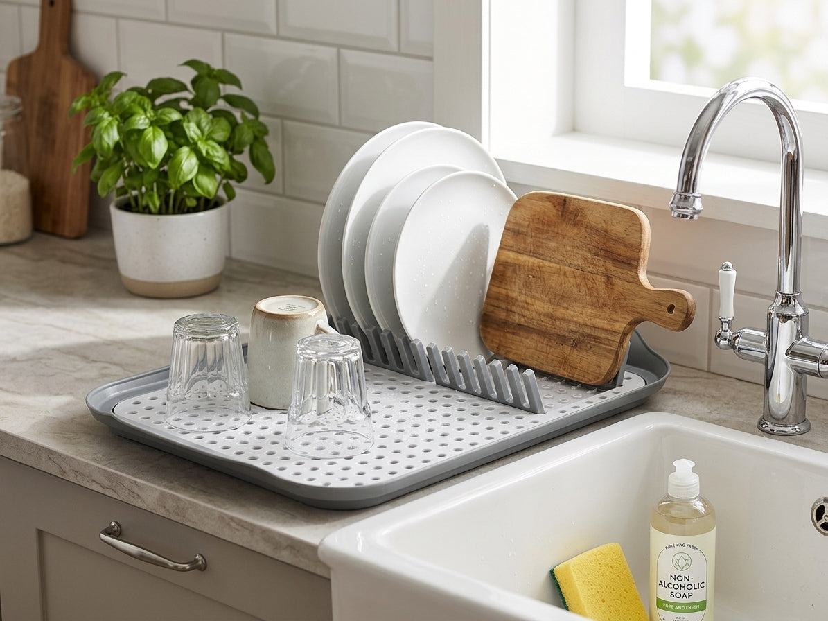 Dish Dryer Practical Flavio 41x30cm Plastic PP Dishwasher Packaging status original
