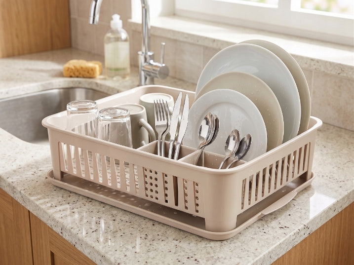 Dish dryer Praktyczna Vivo 42x33 cm with stand cream beige Packaging status original
