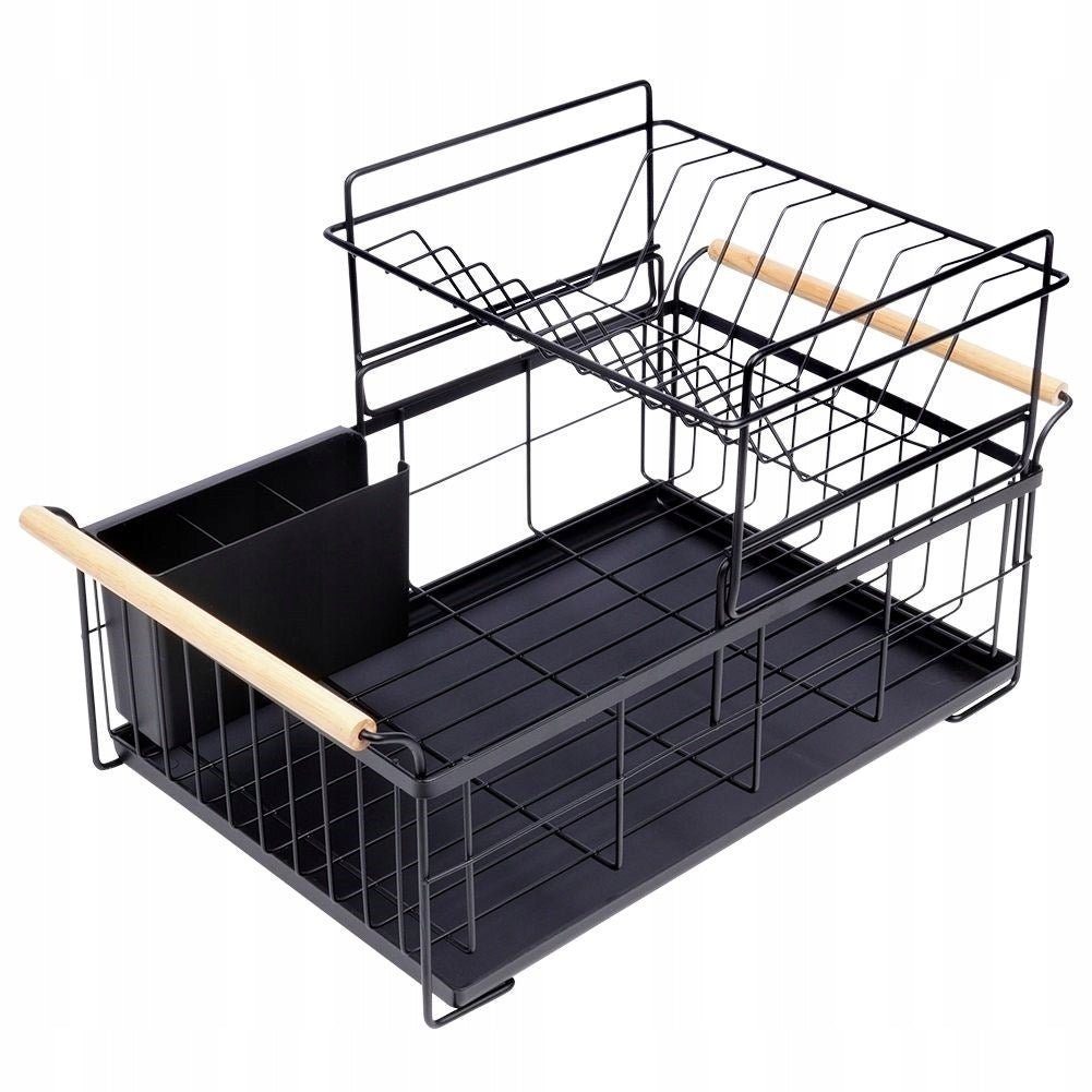 % Dish dryer black two-level 48x29x28,5 cm /Vilde Length 48 cm
