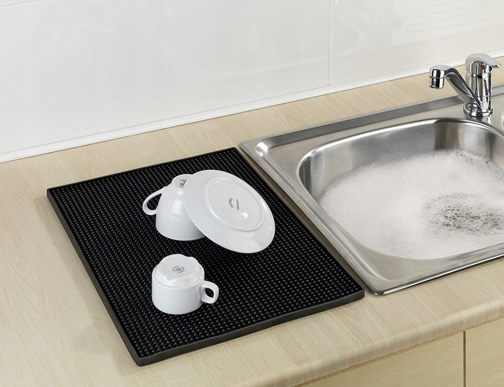 Dish drying mat, cups, drainer, 40x30 cm, WENKO Brand Wenko