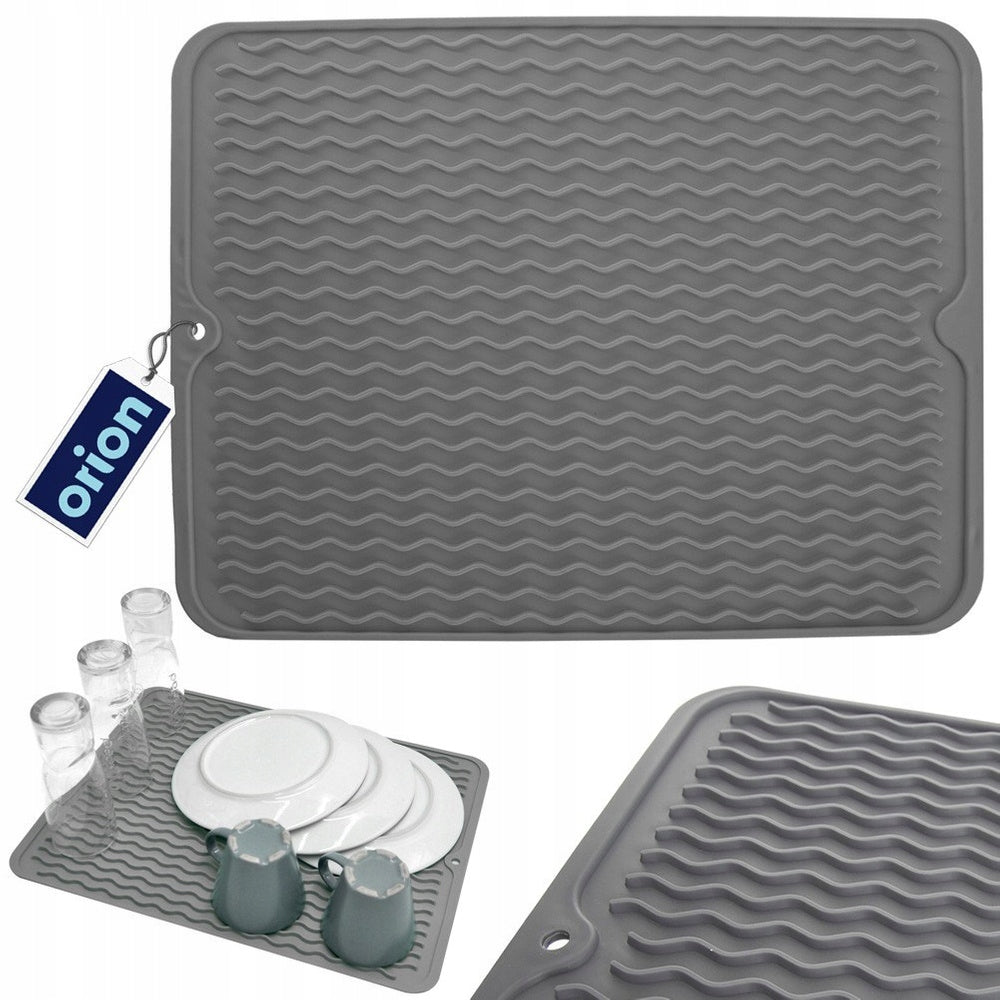 Dish drying mat kitchen stand dryer drainer pots cups
