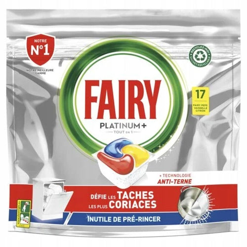 Dishwasher Capsules ALL in One Fairy PLATINUM+ 17pcs