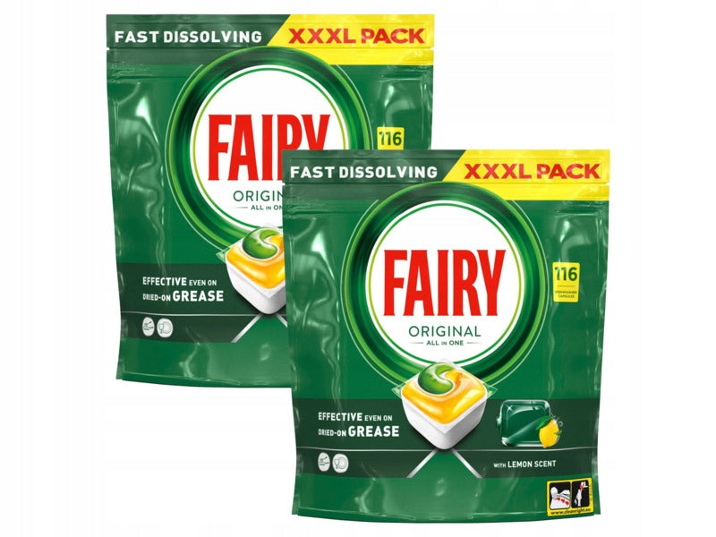 Dishwasher Capsules FAIRY Original All in One Lemon - 232 pcs.