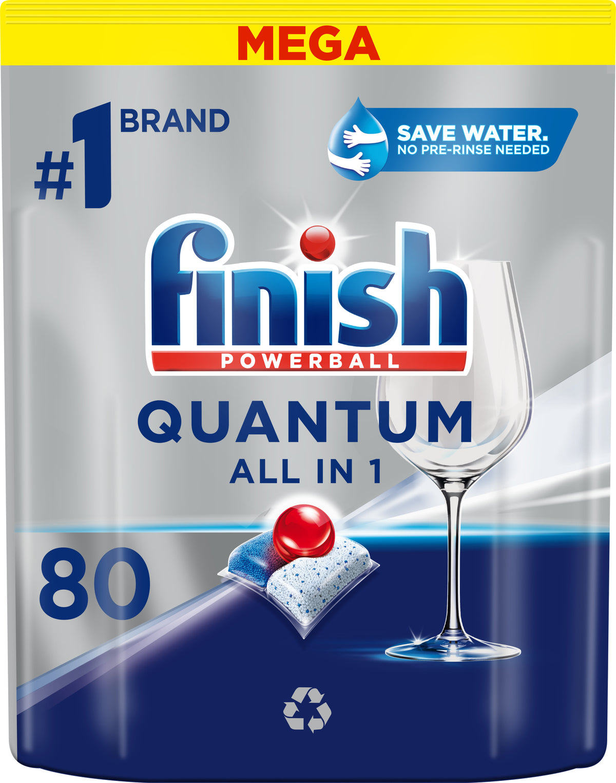 Dishwasher Capsules Finish Powerball Quantum 80 Pieces Manufacturer code 5905930229147