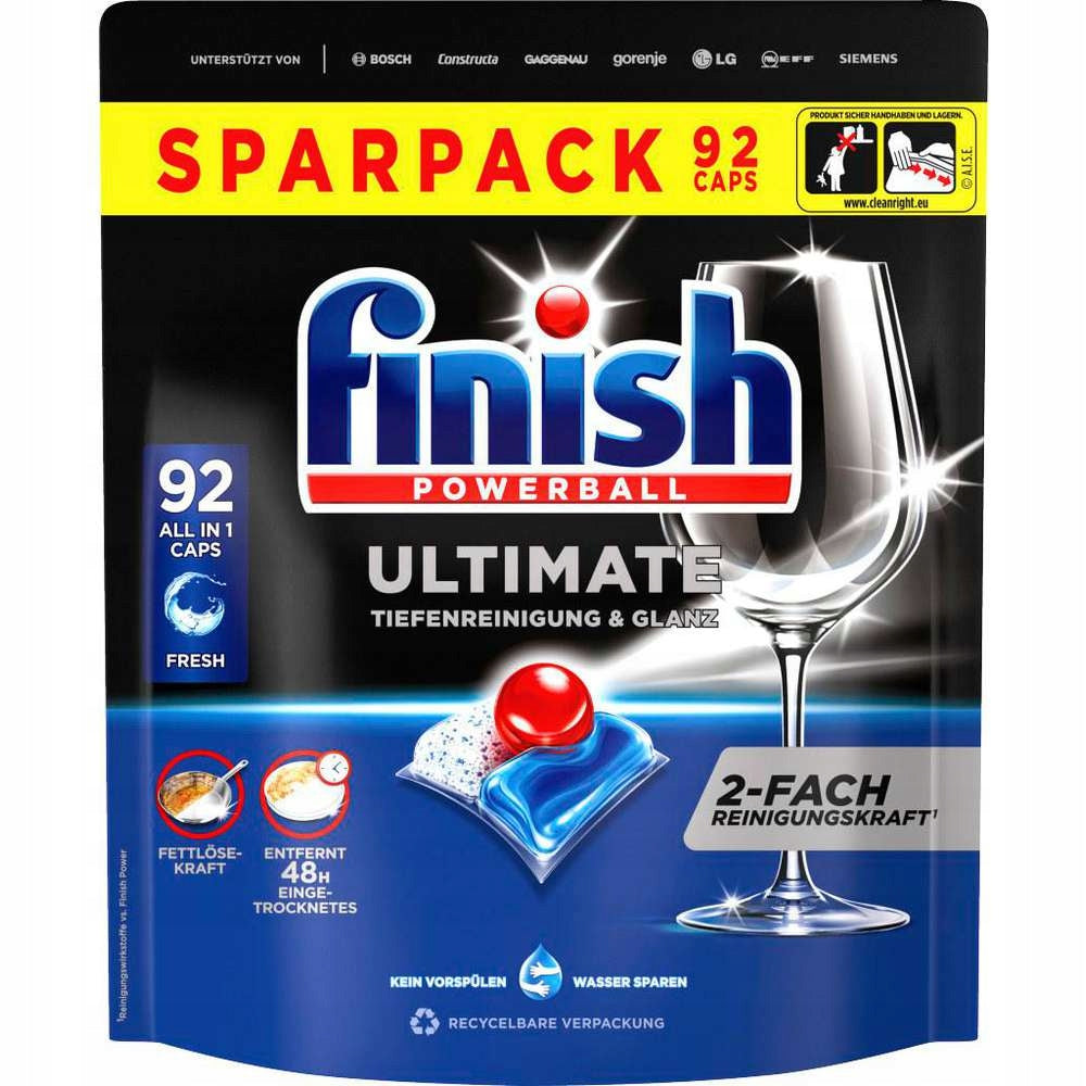 Dishwasher Capsules Finish Powerball Ultimate All in 1 Fresh 92 pcs.