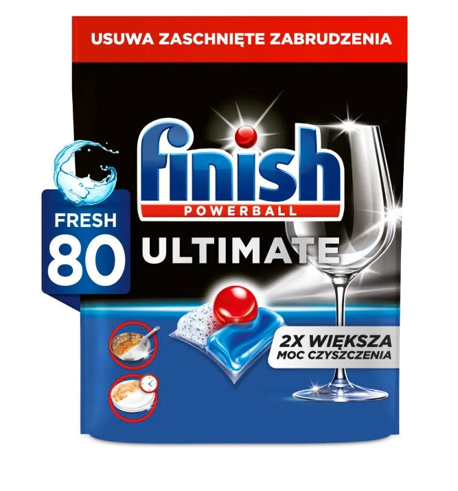 Dishwasher Capsules Finish Ultimate All in 1 80 Pack