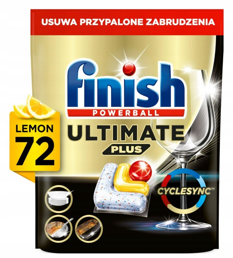 Dishwasher Capsules Finish Ultimate Plus Lemon 72pcs