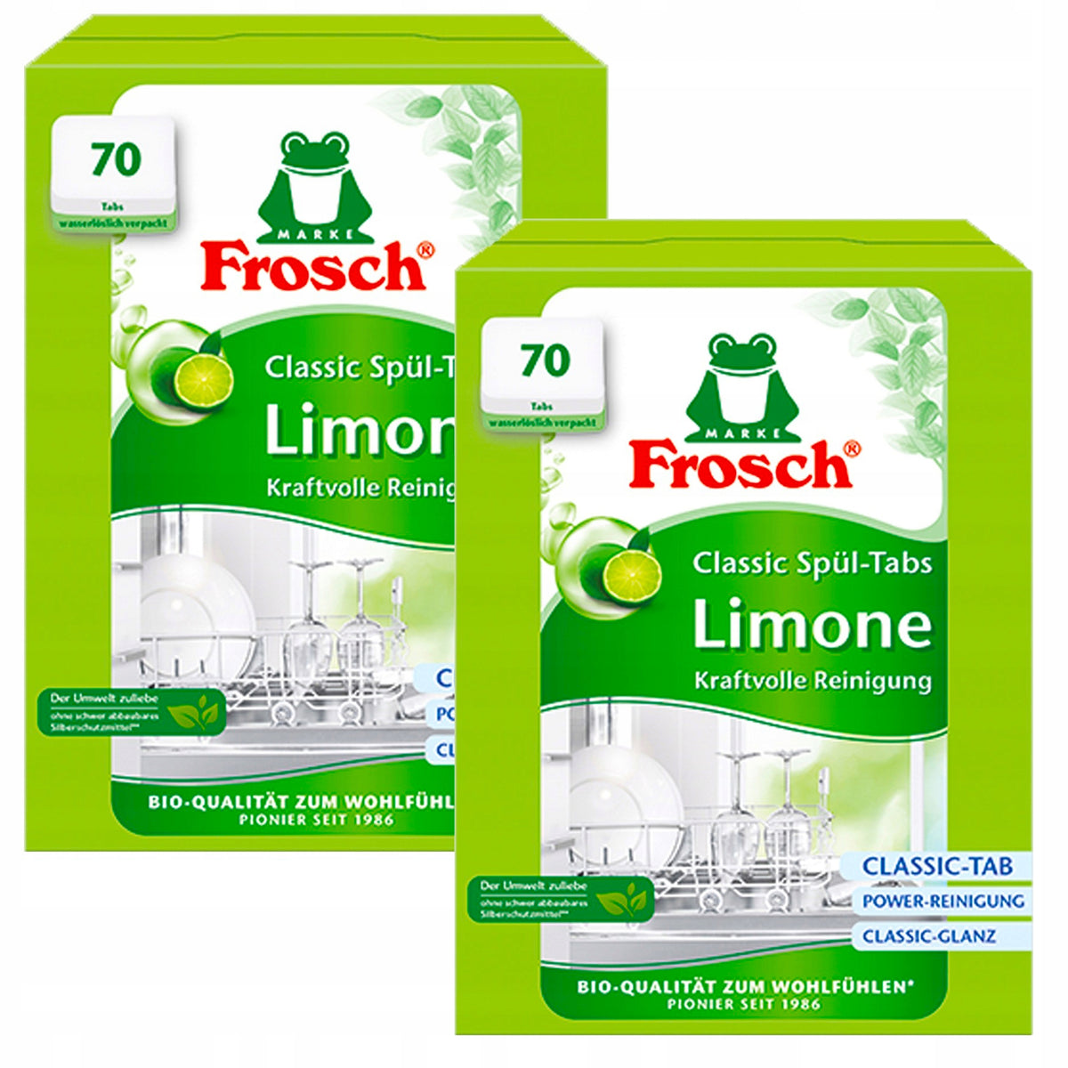 Dishwasher Capsules Frosch Lime 140 pcs German