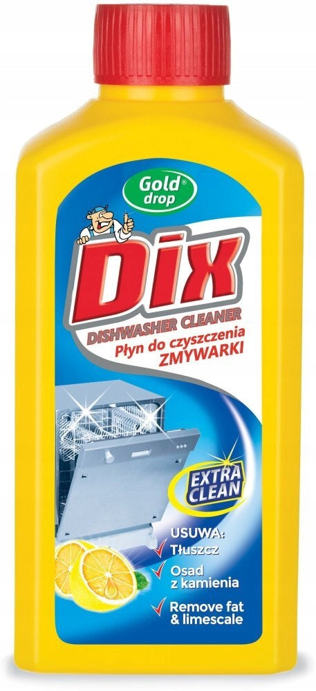 Dishwasher Cleaner Dix Gold Drop, 250ml X 5 Pieces Packaging status original