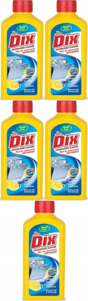 Dishwasher Cleaner Dix Gold Drop, 250ml X 5 Pieces