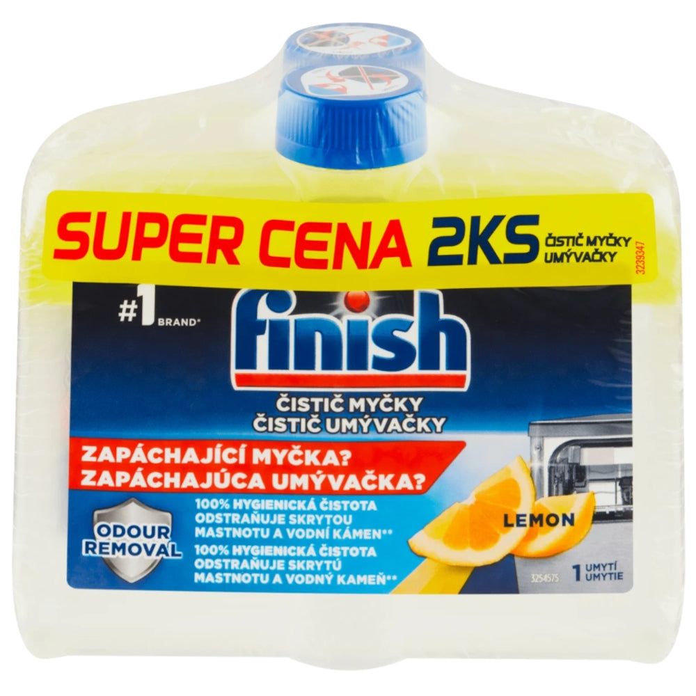 Dishwasher Cleaner FINISH Lemon DUO Dishwasher Cleaner 2x250ml