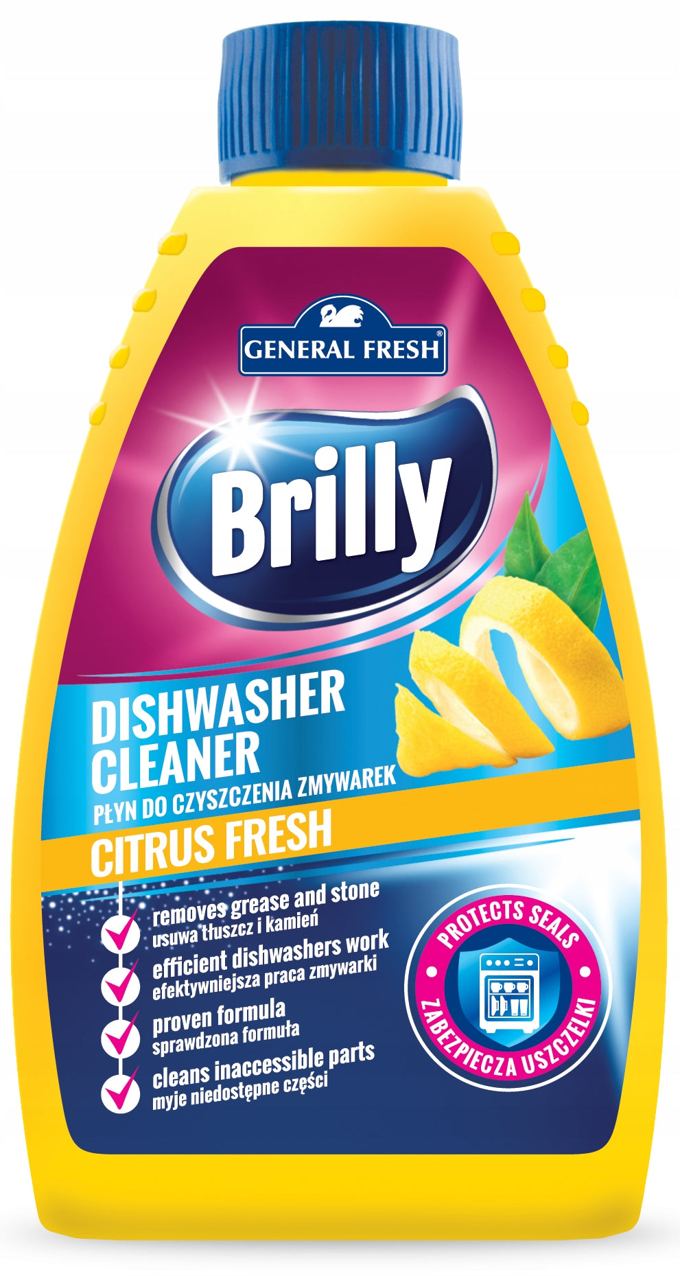 Dishwasher Cleaner General Fresh Lemon 4pcs Packaging status original