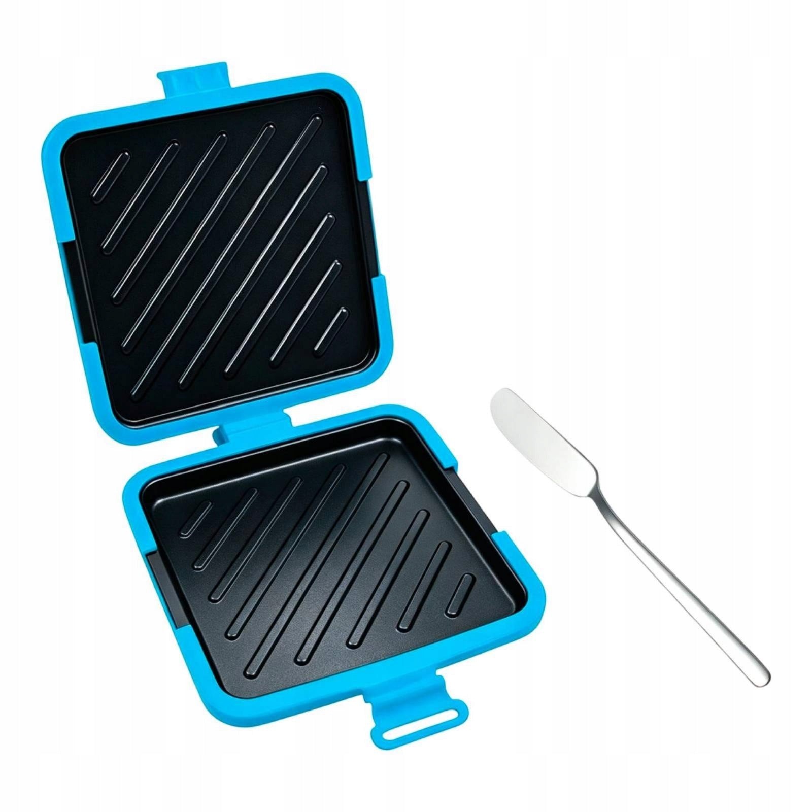 Dishwasher Grilled Cheese Crisper | Silicone, Grilled Blue Split W Knife