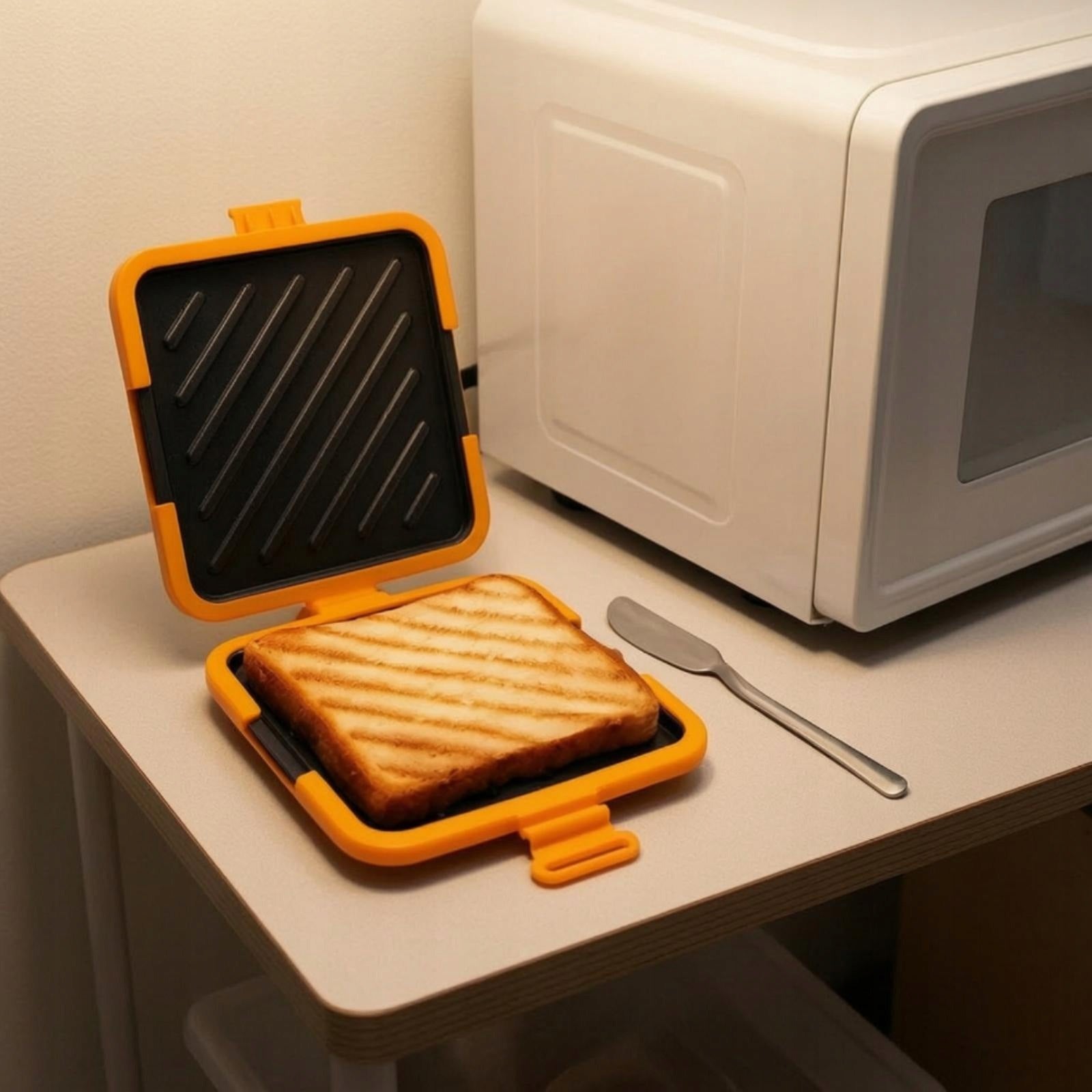 Dishwasher Microwave Sandwich Press | Silicone, Heat Red Split W Knife Brand no brand