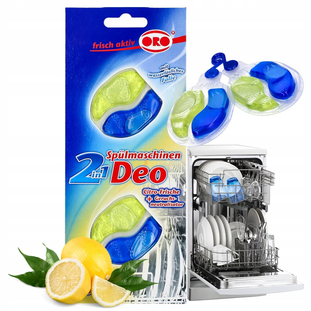Dishwasher Odor Neutralizer Freshener 2in1 Lemon ORO RESHNER