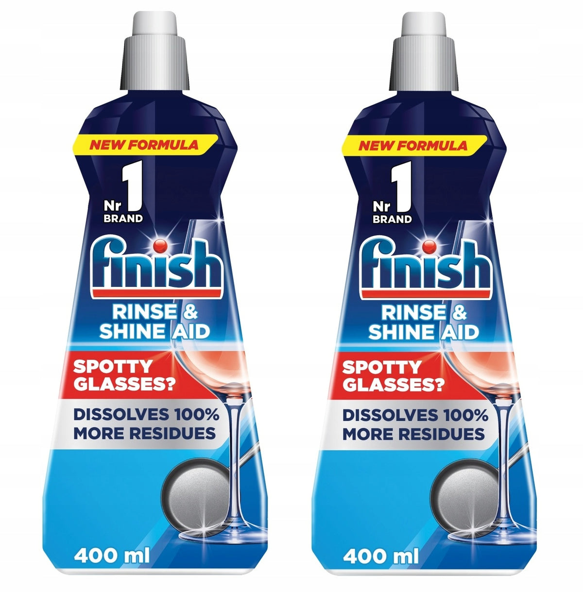 Dishwasher Polishing Liquid Finish 2x400 ml regular