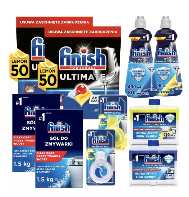 Dishwasher Set Finish Salt Shiner Fragrance Capsules Cubes Tablets
