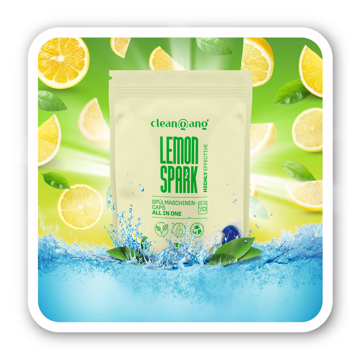 Dishwasher Tablets All in One Lemon 30 Pcs Power German 12in1 Manufacturer code Kapsułki do zmywarki all in one