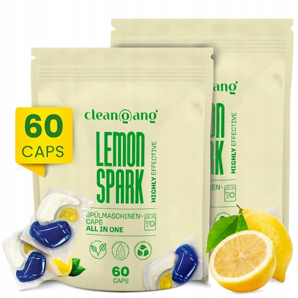 Dishwasher Tablets All in One Lemon 60 Pcs Power German 12in1
