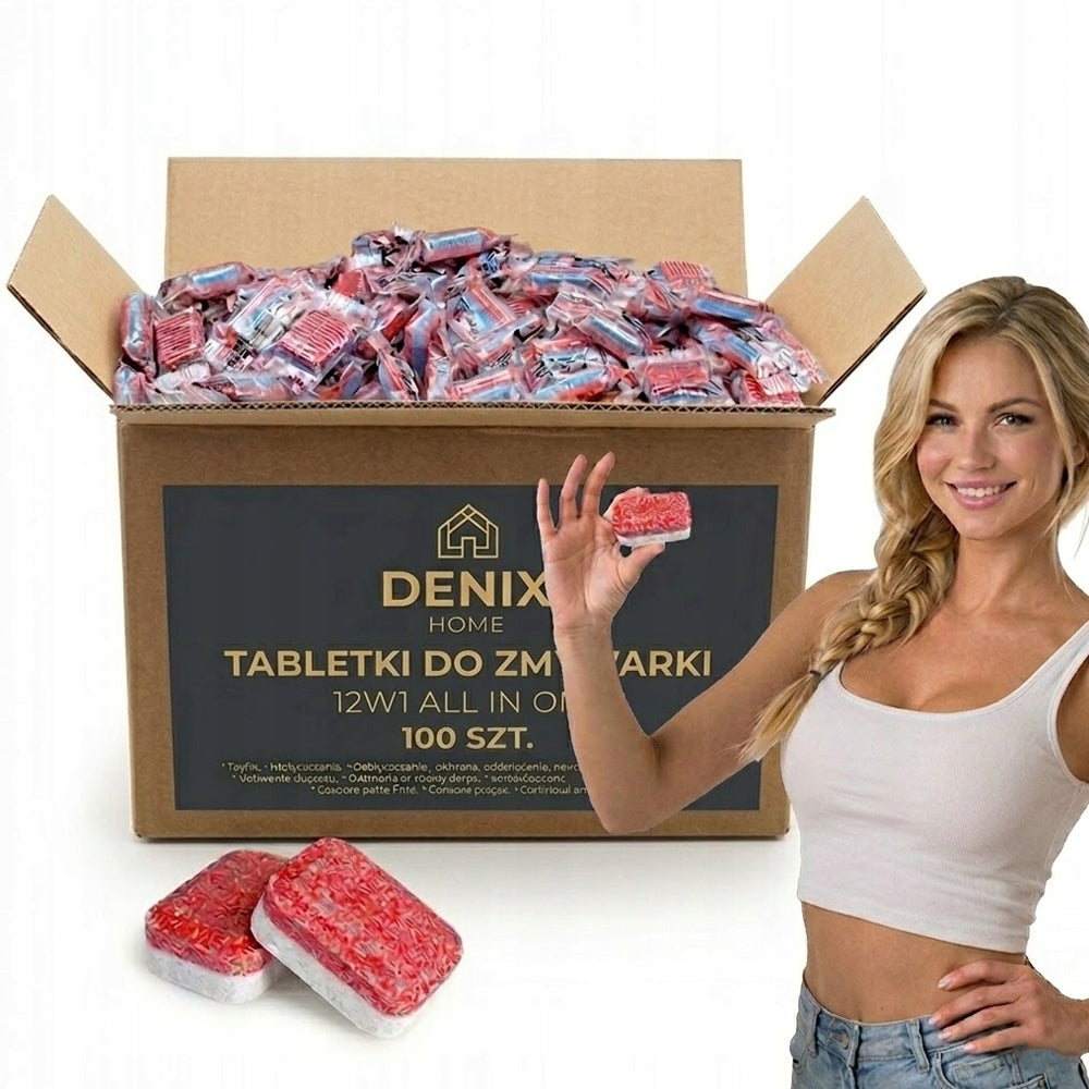 Dishwasher Tablets Capsules 12in1 All In One 100 Pcs Packaging status original