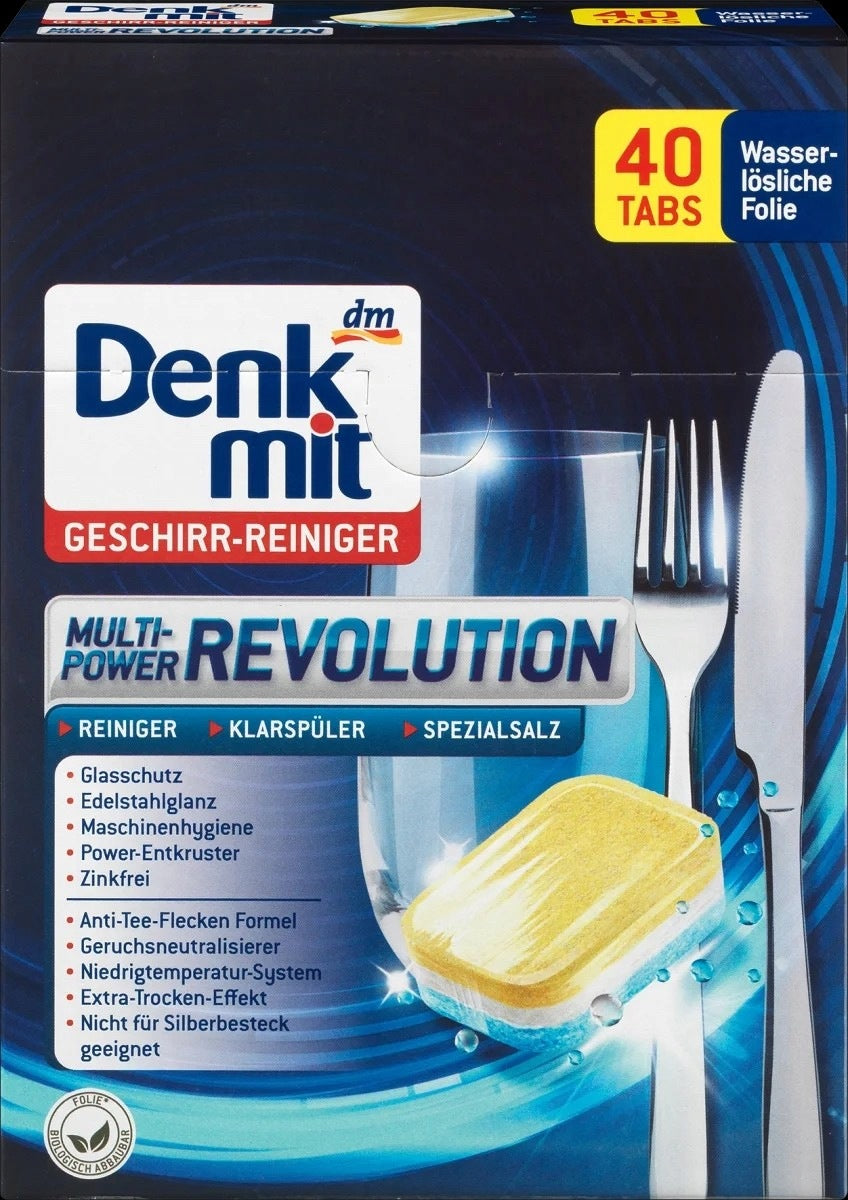 Dishwasher Tablets Denkmit Multi-Power Revolution 40 Pack