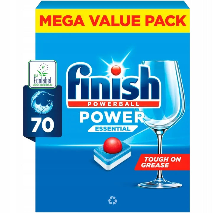 Dishwasher Tablets FINISH Powerball All in 1 Essential Fresh 70 Pieces