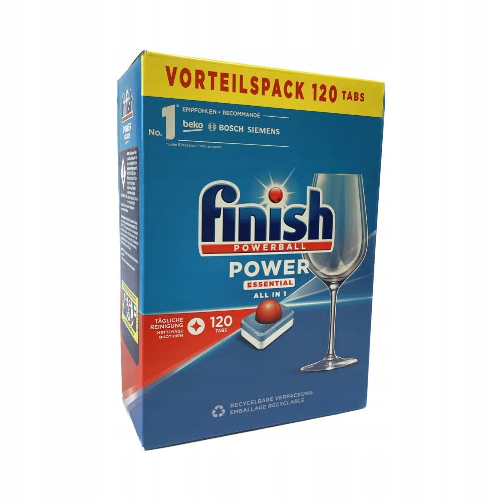 Dishwasher Tablets Finish Powerball Essential 120 Pack Manufacturer code 5701092112606