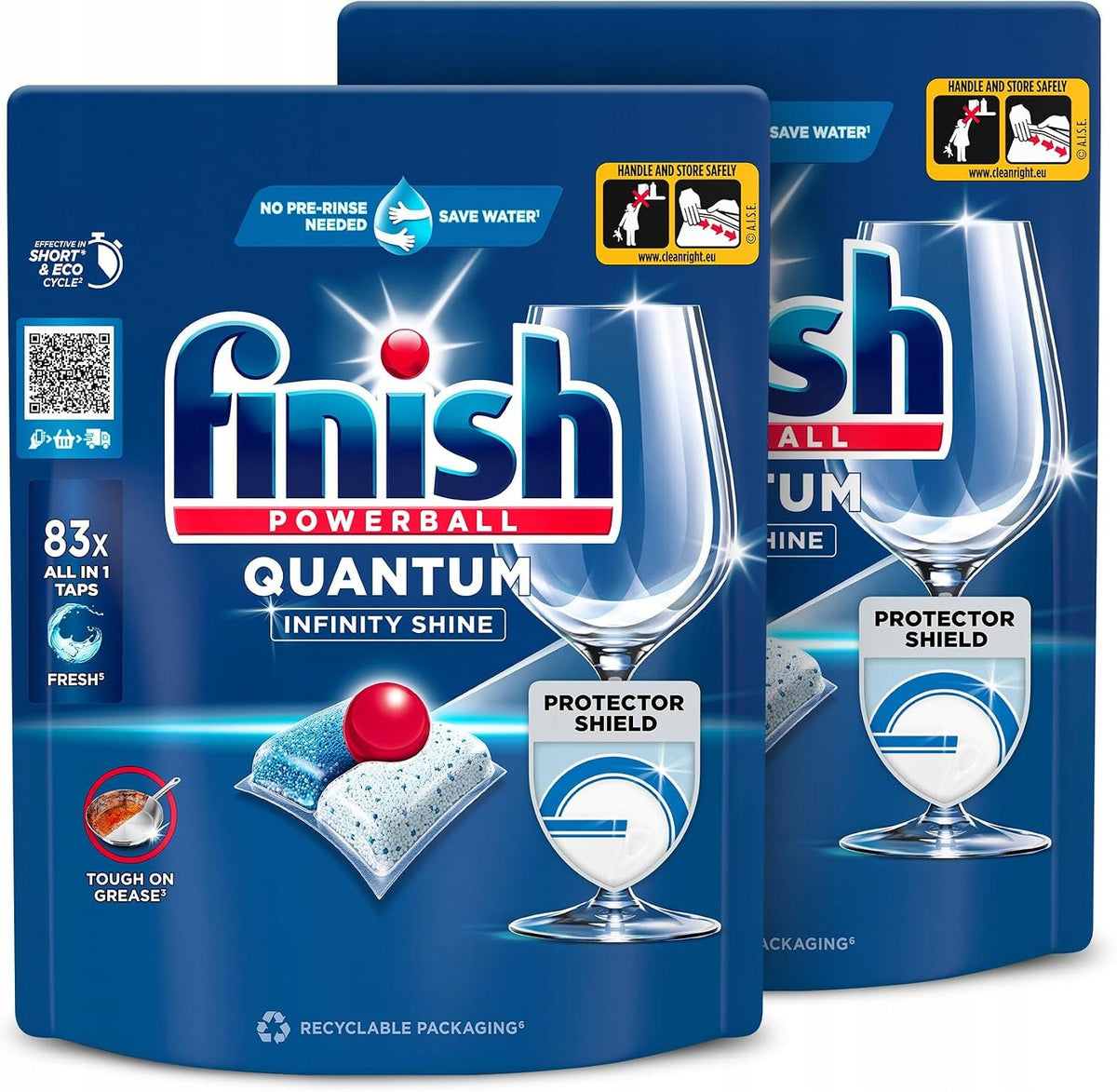 Dishwasher Tablets Finish Quantum Infinity Shine 166 Pack