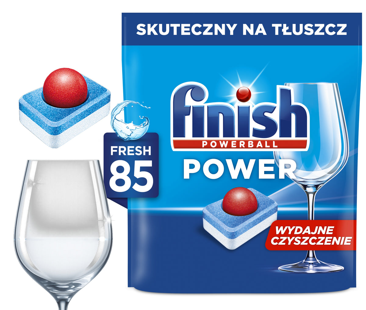 Dishwasher Tablets Fresh Power Efficient Washing All-in-1 Dishwasher 85 Pack