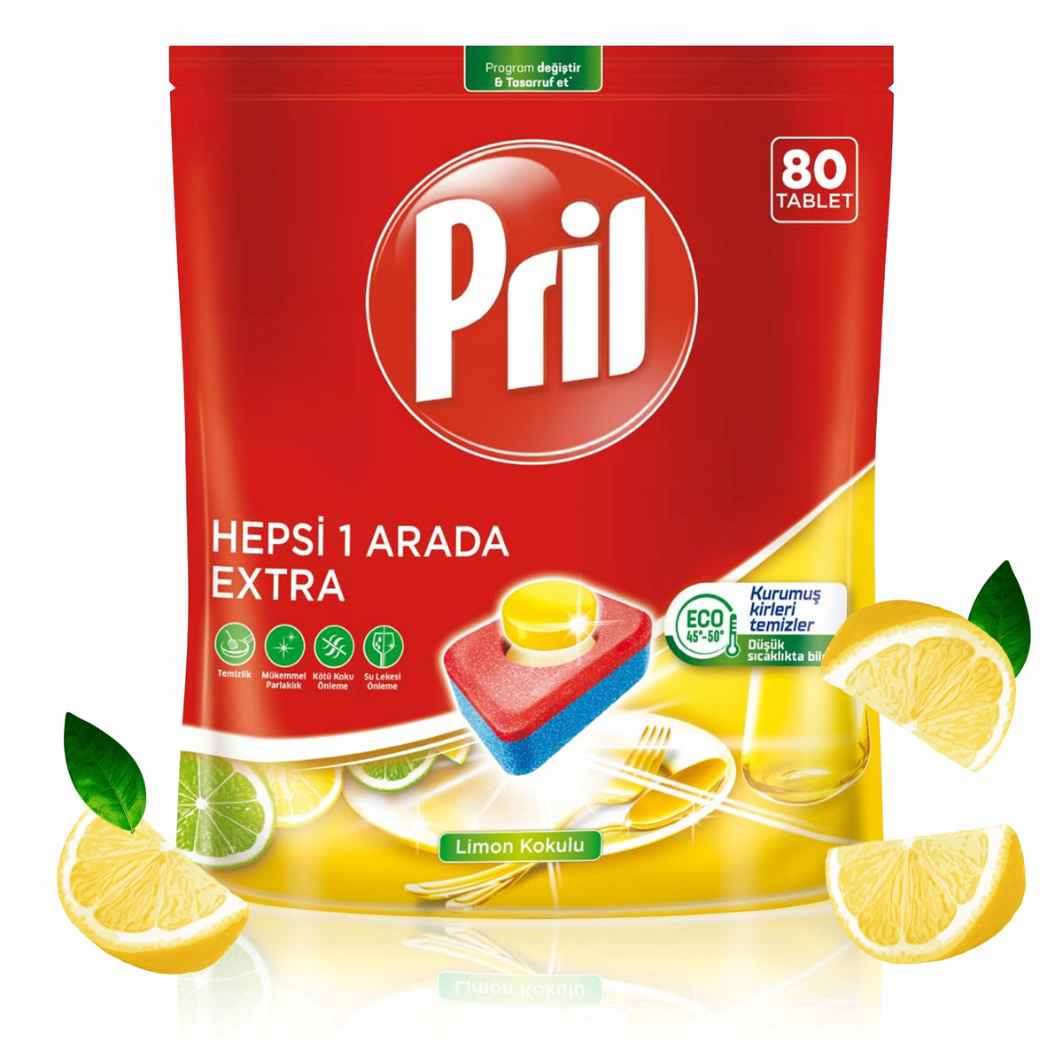 Dishwasher Tablets Pril All in One Extra Lemon Set of 320 Pieces Packaging status original