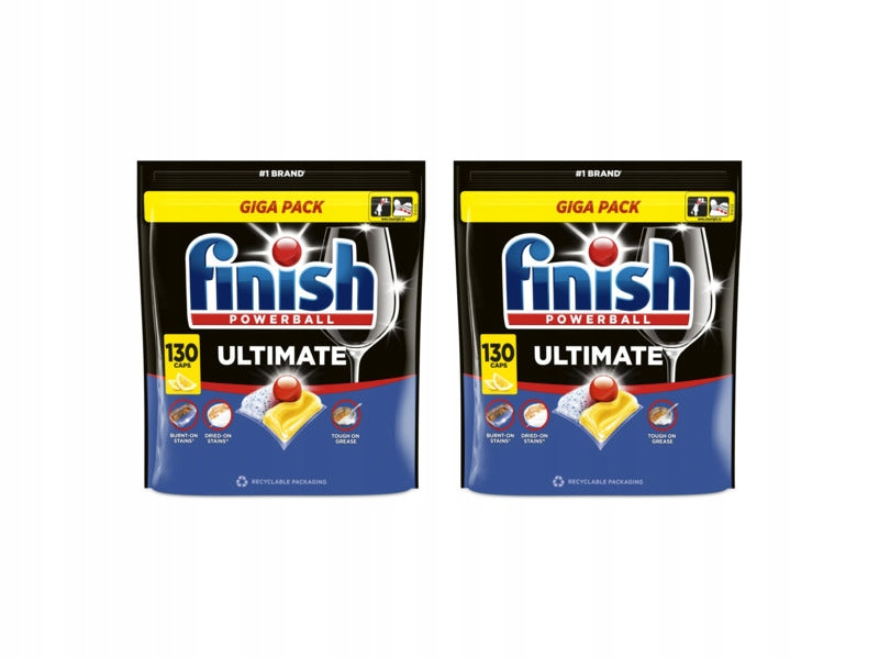 Dishwasher capsules FINISH Ultimate Lemon - 2 x 130 pcs.