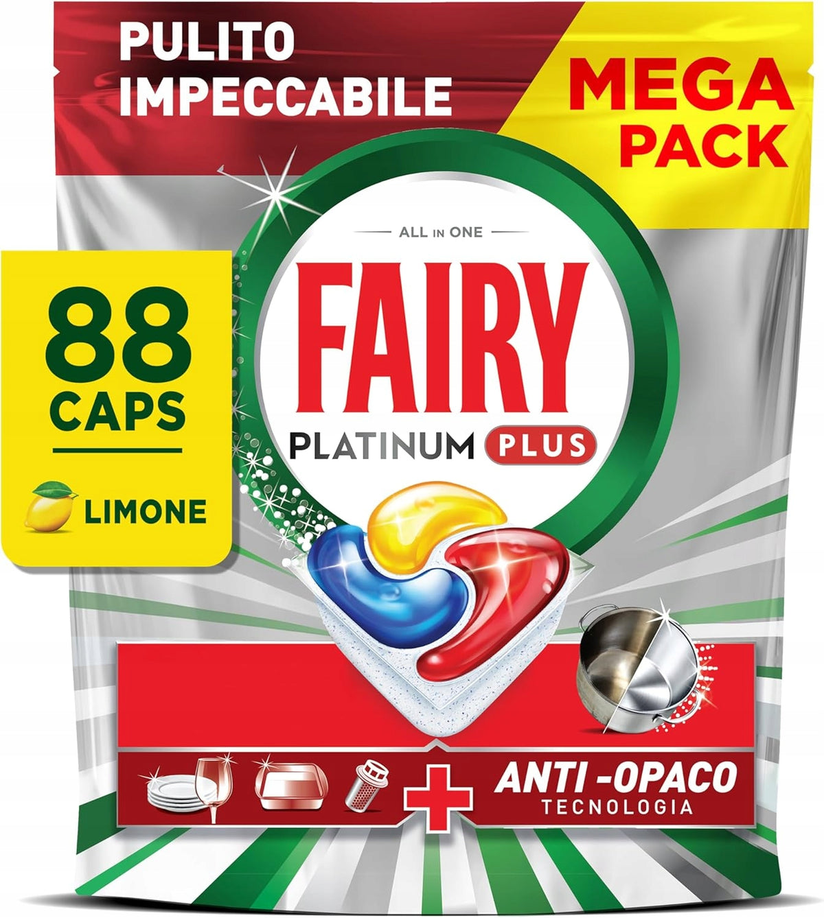 Dishwasher capsules Fairy Platinum Plus 88 pcs.