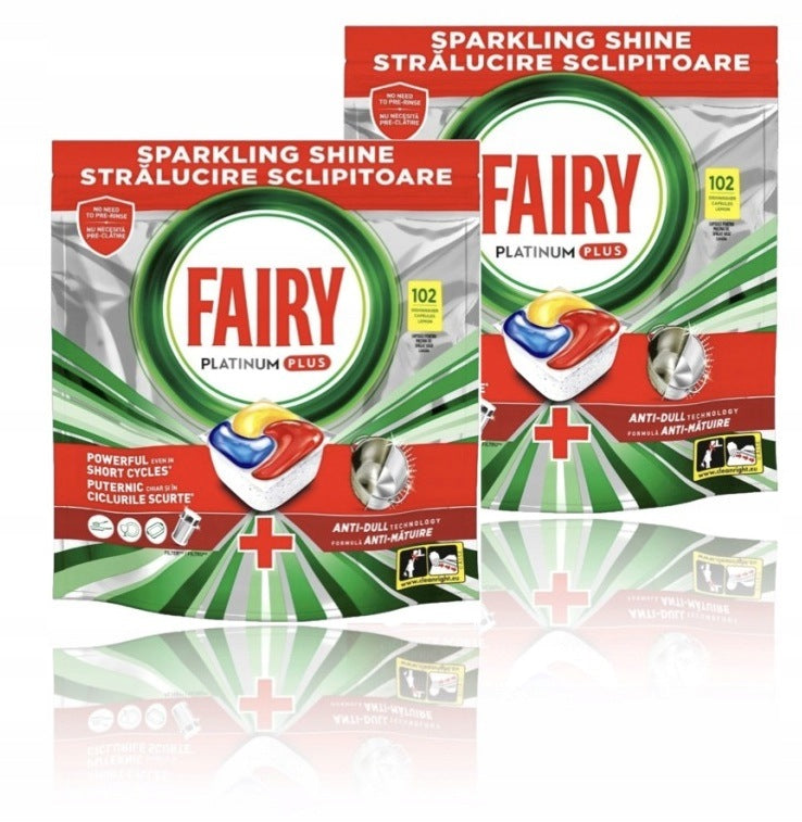 Dishwasher capsules Fairy Platinum Plus All In One Lemon 204pcs.