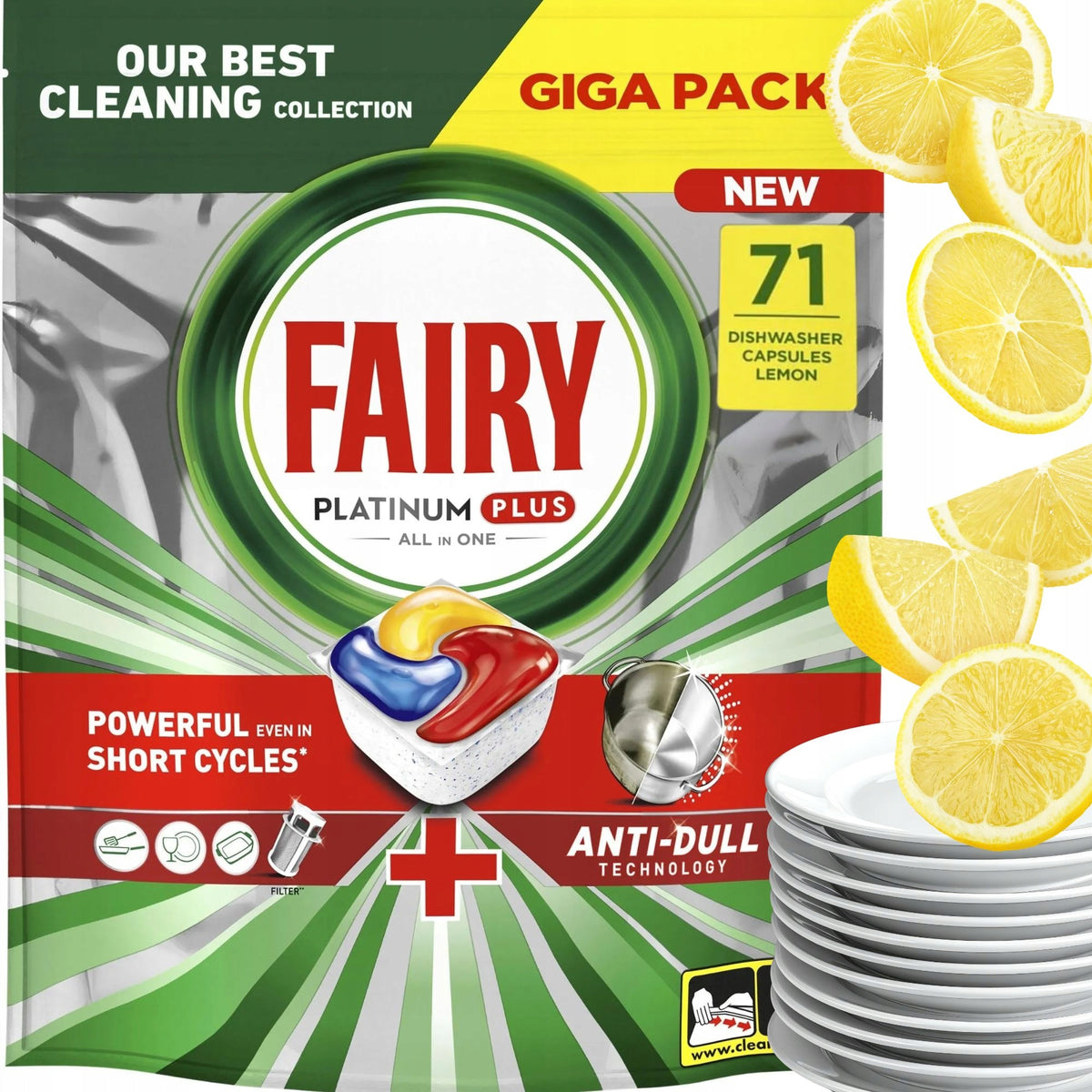 Dishwasher capsules Fairy Platinum Plus and All In One 71 pcs.