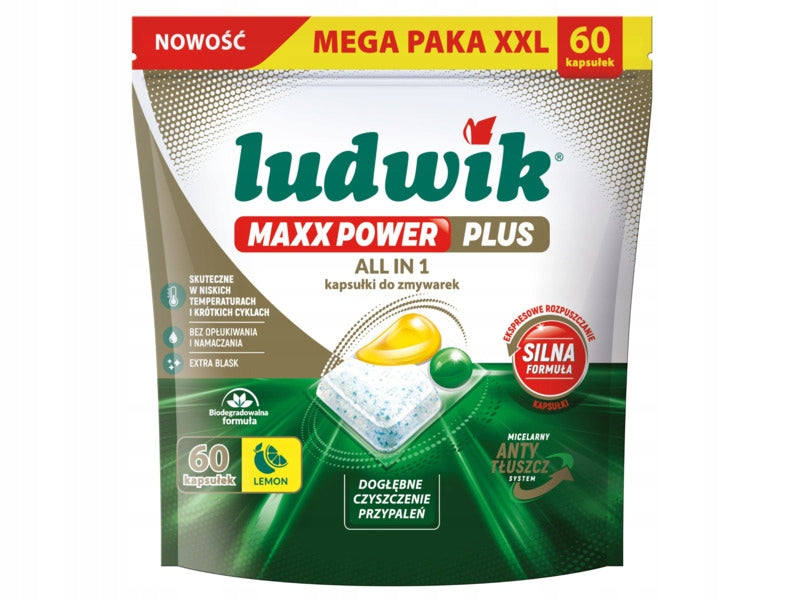 Dishwasher capsules LUDWIK Maxx Power Plus 60 pcs.