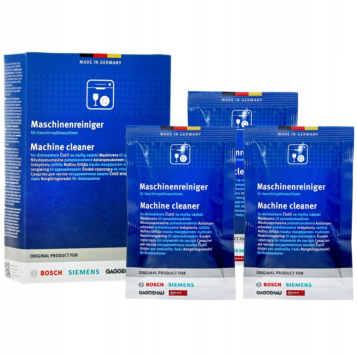 Dishwasher cleaner 3x45g BOSCH ORIGINAL